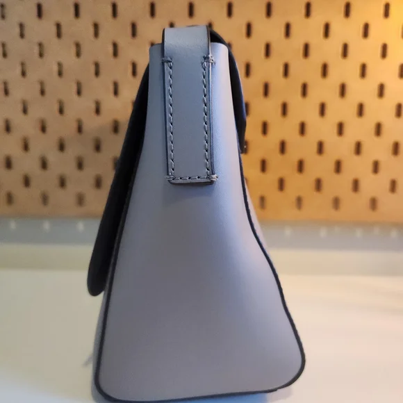 NWOT Kate Spade Putnam Drive Madie Smooth Grey Lavender Leather Crossbody Bag - Picture 15 of 16